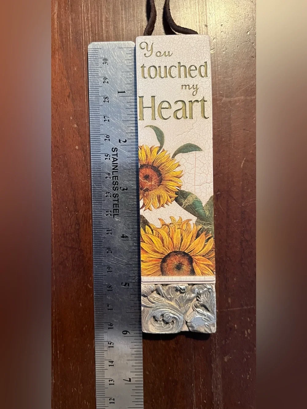 Sunflower Sentiment Wall Plaque - Cream & Yellow